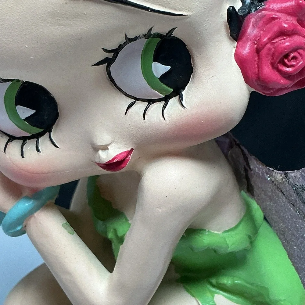 Betty Boop Mushroom Fairy Garden Figurine Collectible Vintage Trevco